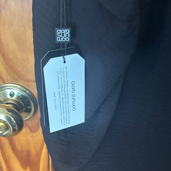 CLARA SUNWOO Classic Black V-Neck evening gown - Picture 10 of 10